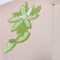Lime Green Sequined Flower Patches Set of 2 Beaded Iron On Appliques 6 x 3.25 Inch